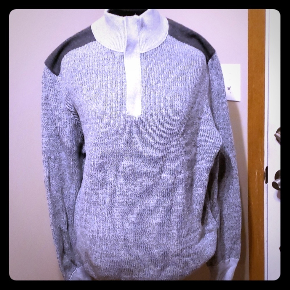 Banana republic grey oversized heavy sweater